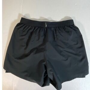 Nike Dri-Fit Running Shorts Black Mens Medium Athletic Performance Zip Pocket